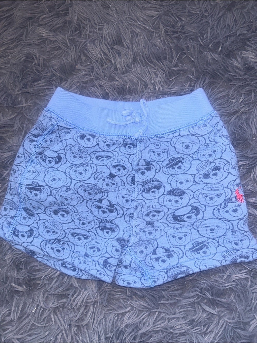 Ralph Lauren Light Blue Teddy Bear Print Shorts